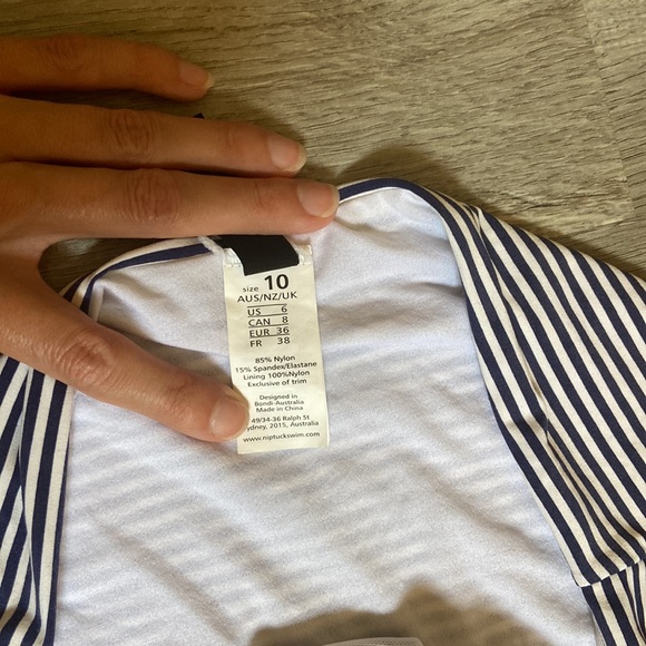 Nip Tuck swim bikini set nautical stripes - Picture 5 of 10